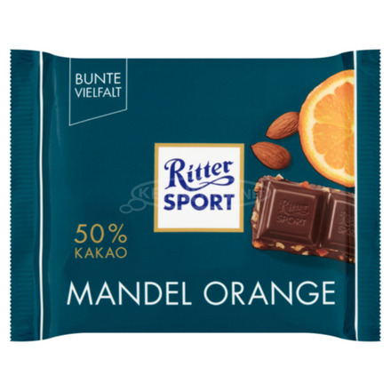 Eladó Ritter Sport ét 100 g mandula és narancs darabokkal 399Ft - 1/1