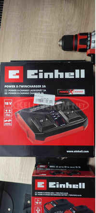 Einhell Behajtó 2db Akkuval és iker töltővel - 3/8
