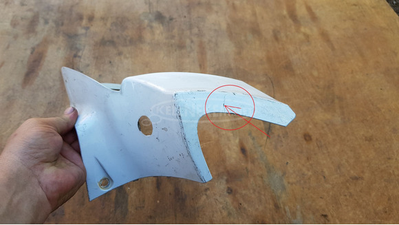 Kymco People s 125 - 200 kormányidom első fehér sérült - 6/10