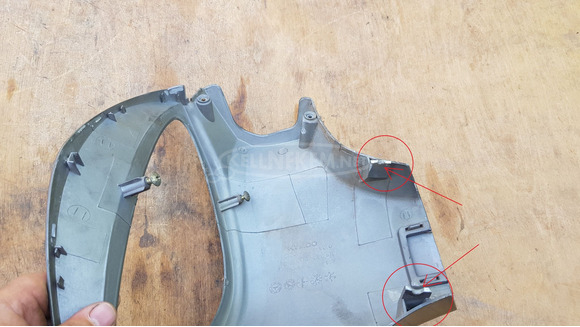 Kymco People S 125 - 200 kormány idom hátsó sérült - 5/8