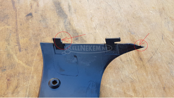 Malaguti Centro 125 - 160 kis plexi sérült - 5/8