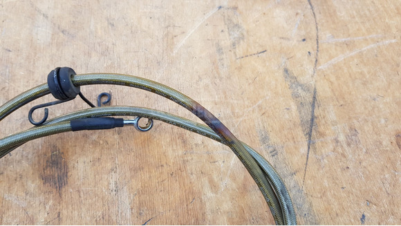 Aprilia scarabeo light 125 - 200 hátsó fékcső - 7/8