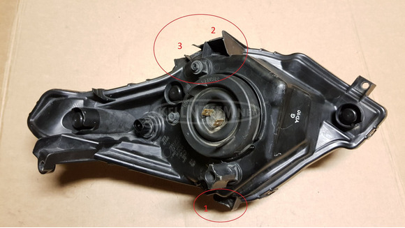 Honda SW-T swt 400 - 600 első fényszóró balos sérült - 2/10