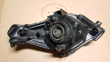 Honda SW-T swt 400 - 600 első fényszóró balos sérült