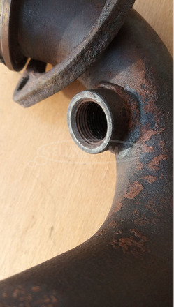 Piaggio Xevo 400 kipufogó könyök leömlő - 7/7