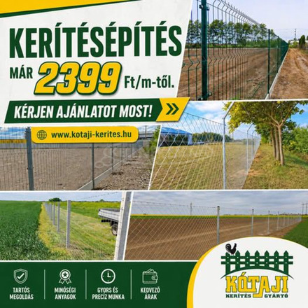 ***KERÍTÉS ÉPÍTÉS ORSZÁGOSAN*** vadháló, drótháló, drótkerítés, keríté